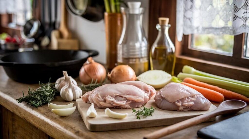 Braised Chicken in the Oven with Crispy Skin Recipe ,chickenrecipez.com