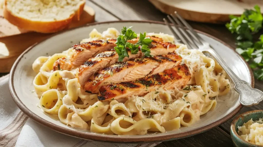 Blackened Chicken Alfredo,