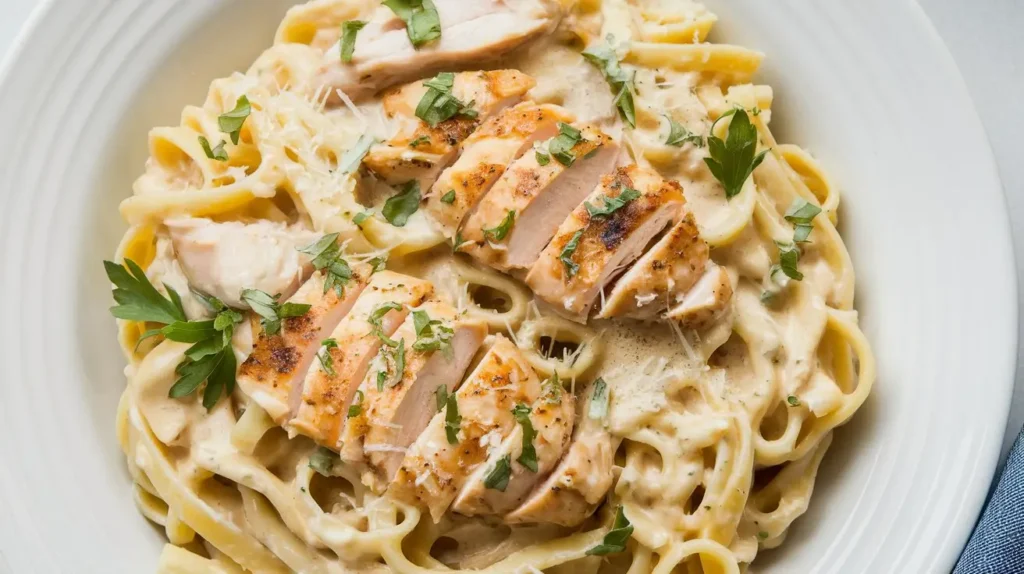 Garlic Parmesan Chicken Pasta 